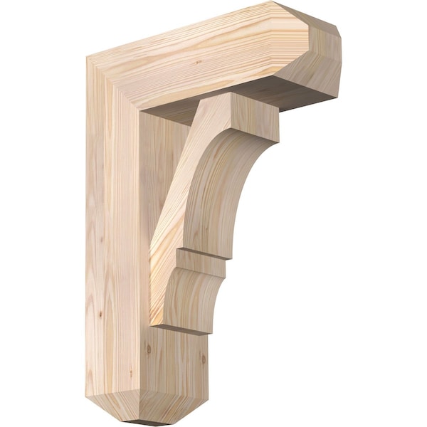 Ekena Millwork Balboa Craftsman Smooth Bracket w/ Offset Brace, Douglas Fir, 7 1/2"W x 20"D x 28"H BKT0806X20X28BOA04SDF - main